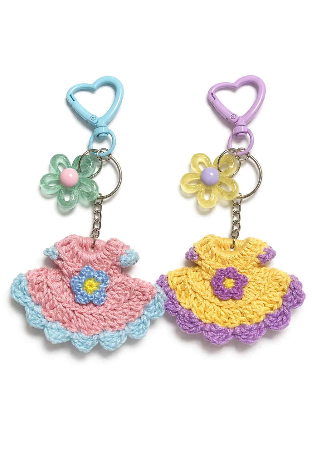 Sombreritos pastel tejido a mano